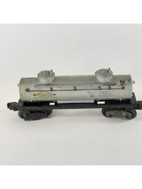 Lionel Sunoco 6000 Gallon Tank Car Vintage Model Train Silver/Black Diecast